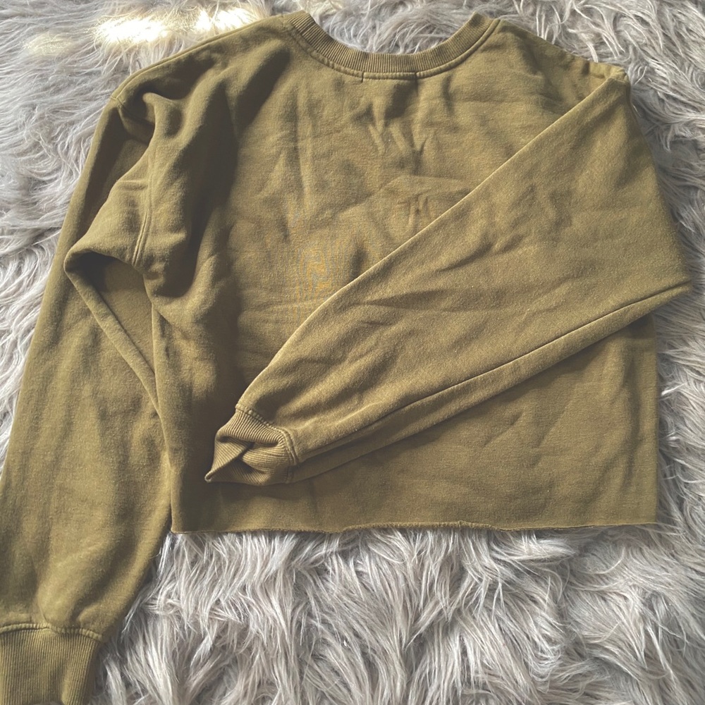 Green Crop Sweater